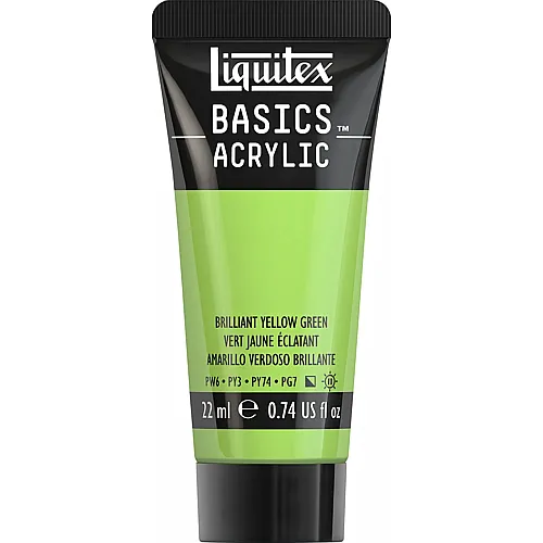 Liquitex Lqx Basics Acrylfarbe 22ml Tube Gelbgr�n Brillant
