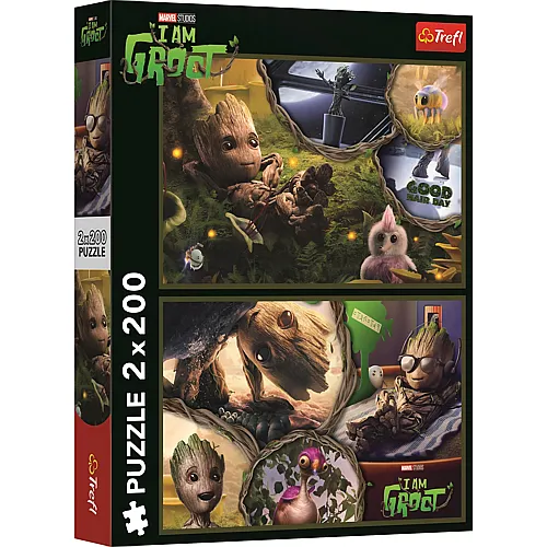 Trefl Puzzle Ich bin Groot - Marvel Guardians of the Galaxy - 200 Teile