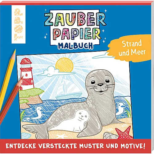 Frechverlag Topp Malbuch Zauberpapier Strand und Meer