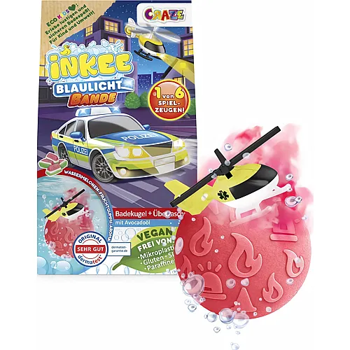 Craze Inkee �berraschungsbadekugel Blaulicht Bande