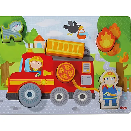 Holzpuzzle Feuerwehrauto 6Teile