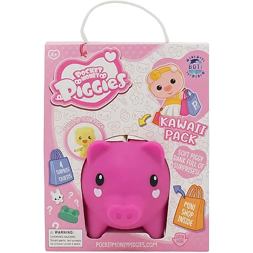 Boti Pockey Money Piggies Spielfigur mit Spardose - Kawaii Pack