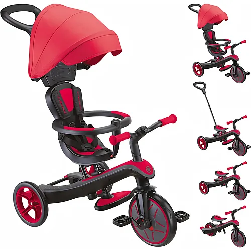 Globber Laufrad / Dreirad Trike Explorer 4 in 1 Rot