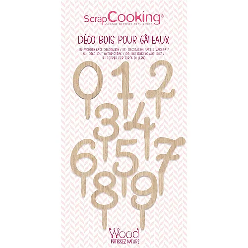 ScrapCooking Cake Topper - Zahlen 0 bis 9