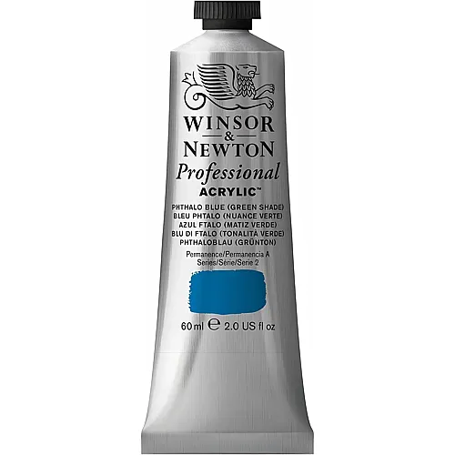 Winsor & Newton W&n Prof. Acrylfarbe 60ml Tube Phthaloblau Gr�nton