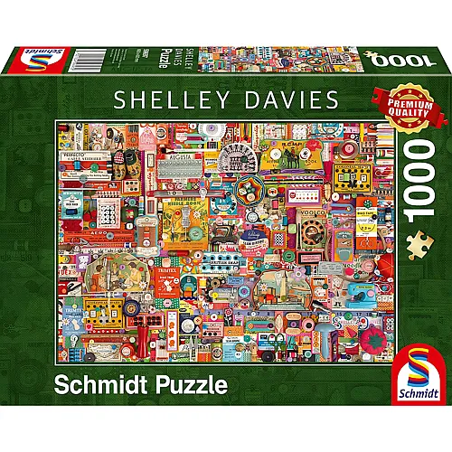 Schmidt Puzzle Shelley Davies Vintage Handarbeitszeug (1000Teile)