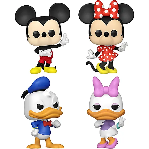 Funko Pop! Disney 4-Pack Mickey, Minnie, Donald und Daisy