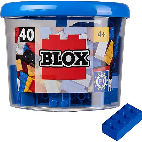 Simba Blox 8er Steine in Dose blau (40Teile)