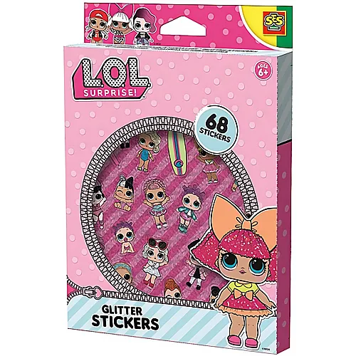 SES Kreativ Stickers L.O.L. Surprise! Glitzer Aufkleber