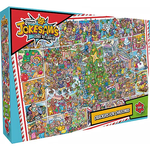 Gibsons Puzzle Jokesaws Crackers for Christmas (1000Teile)