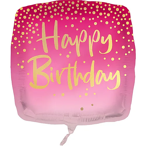 Procos Folienballon Pink Birthday - 45 cm