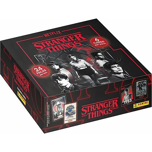 Panini Stranger Things Trading Cards Box mit 24 Hüllen