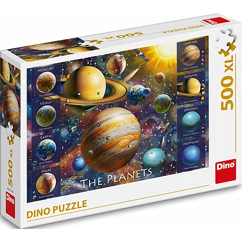 Dino Puzzle Acht Planeten - 500 Teile