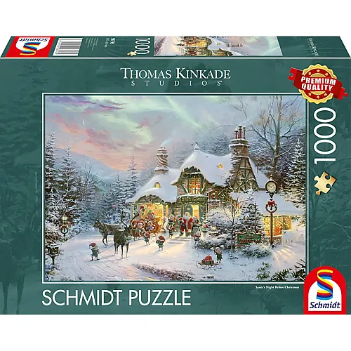 Thomas Kinkade, Santa's Night Before Christmas 1000Teile