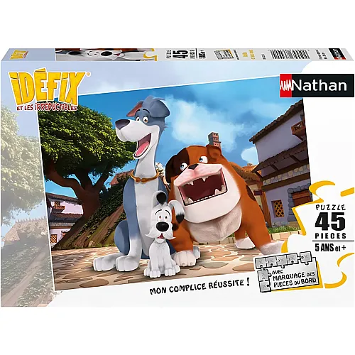 Nathan Puzzle Idefix and Friends - 45 Teile