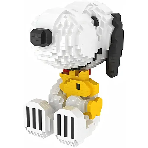 BlueBrixx Pro  � Snoopy und Woodstock (Diamond Blocks) aus Klemmbausteinen mit 1605 Bauelementen