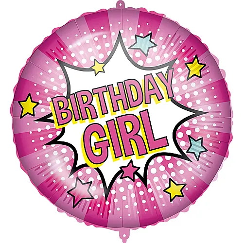 Procos Folienballon Birthday Girl - � 45 cm