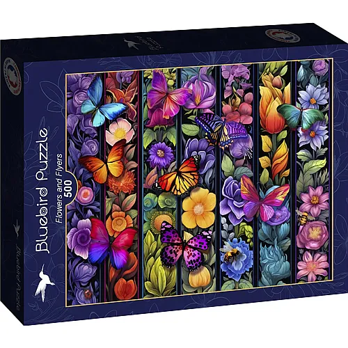 Bluebird Puzzle Flowers and Flyers (500Teile)