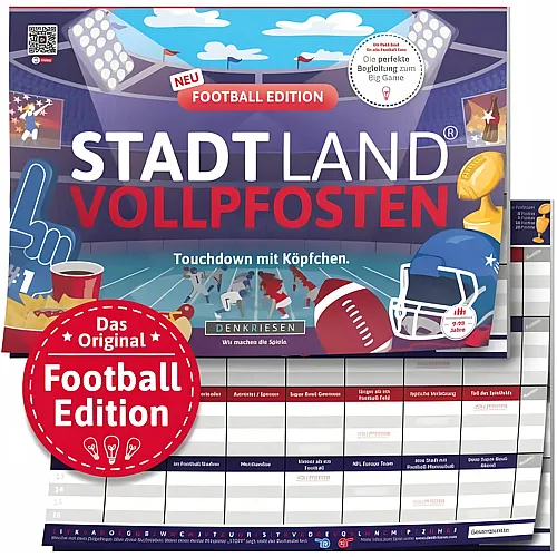 Stadt Land Vollpfosten - A4 Block Football Edition d