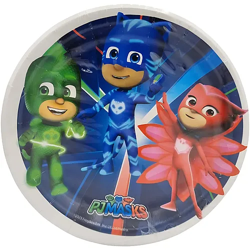 BeenSmile PJ Masks Einwegteller 18cm - 8 Teile