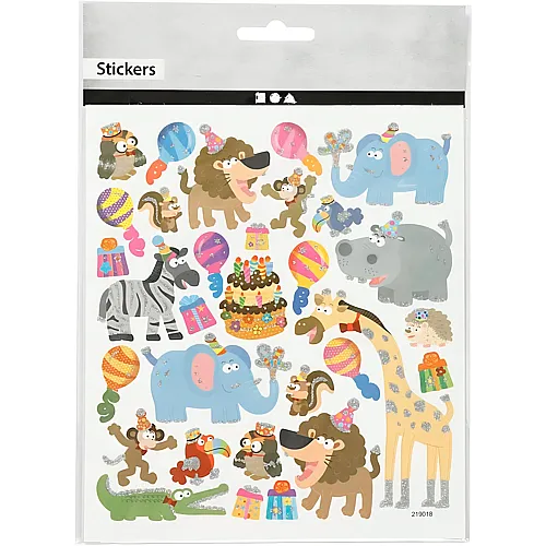 Creativ Company Sticker Tiere-Geburtstag