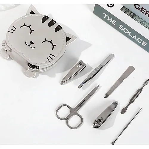 i-total Manikure-Set Graue Katze