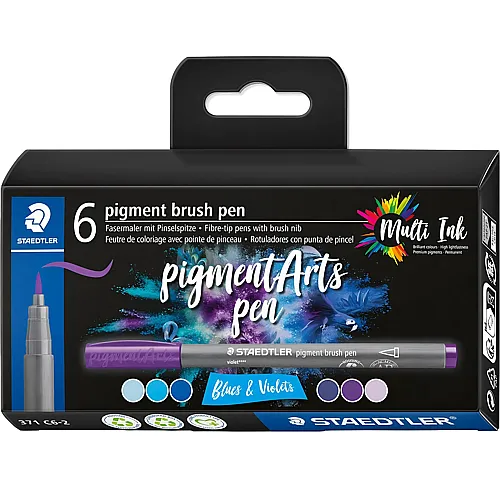 Pigment Brush Pen - 6 Teile