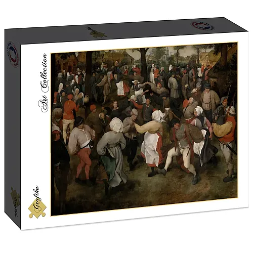 Grafika Puzzle Art Collection Pieter Brueghel: Der Tanz der Bauern im Freien, 1566 - 2000 Teile