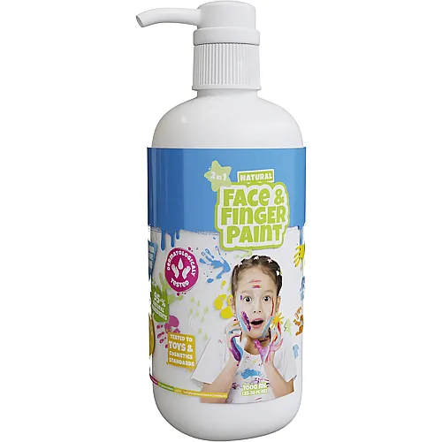 Natürliche Gesichts- und Fingerfarbe Weiss - 1 L