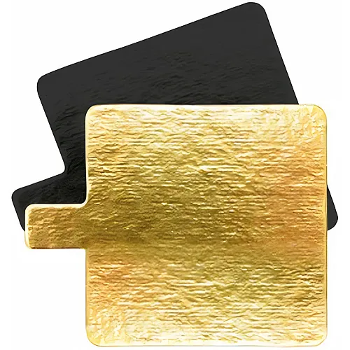 ScrapCooking 10 Einzelne Gold/schwarze Halterungen Kante 8cm