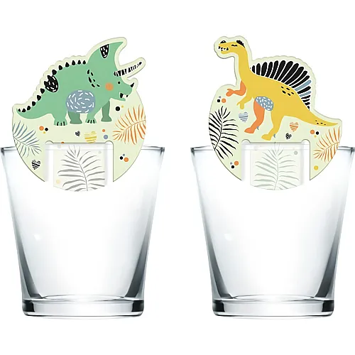 Glasmarker Dino Roars - 6 Teile