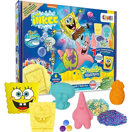 Craze Inkee Geschenkbox SpongeBob Badeset