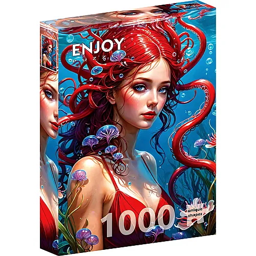 Enjoy Puzzle Rothaarige Meerjungfrau - 1000 Teile