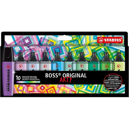 Stabilo BOSS ORIGINAL Textmarker ARTY - 10 Teile