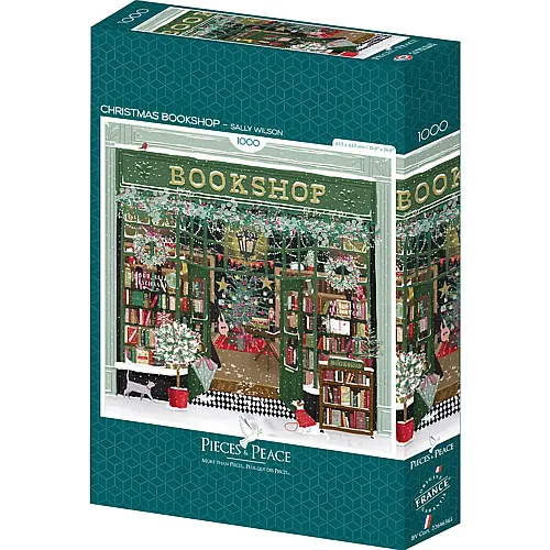 Pieces & Peace Puzzle Sally Wilson Christmas Bookshop (1000Teile)