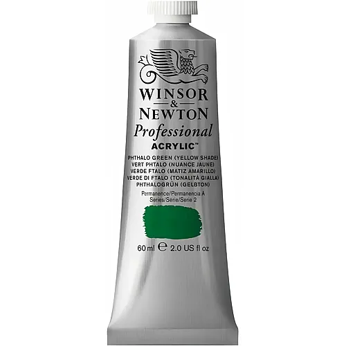 Winsor & Newton Acrylfarbe Phthalogrün Gelbton (60ml)
