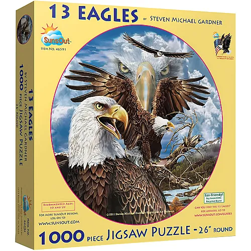 SunsOut Puzzle Steven Michael Gardner 13 Eagles - 1000 Teile