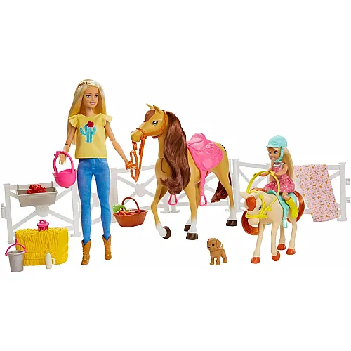 Spielset Chelsea und Barbie bei den Pferden