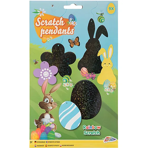 Creative Craft Group Kratzanhänger Ostern - 9 Teile