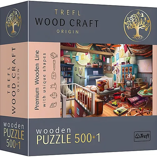 Trefl Puzzle Wood Craft Sch�tze auf dem Dachboden - 500 Teile