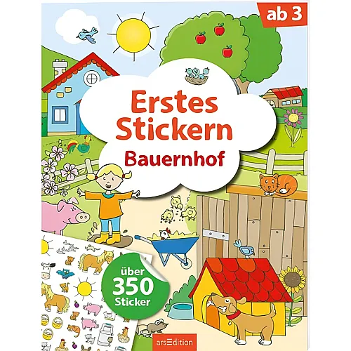 ars Edition Erstes Stickern Bauernhof