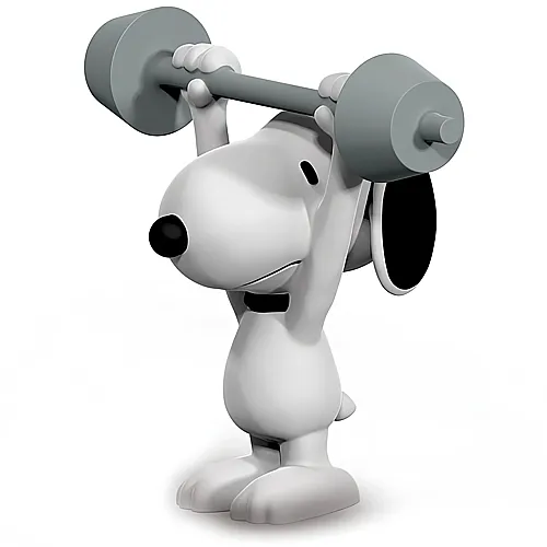 Schleich Peanuts Snoopy Gewichtsheber