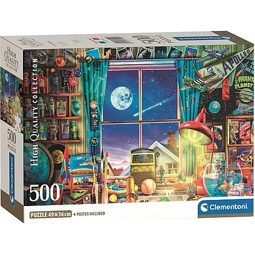 Clementoni Puzzle High Quality Collection Auf zum Mond (500Teile)
