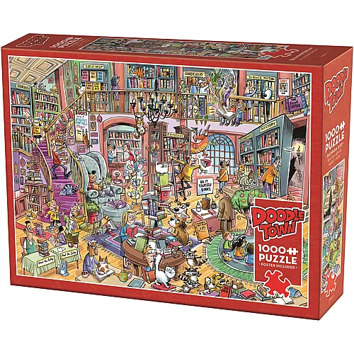 DoodleTown Verr�ckter Buchladen 1000Teile