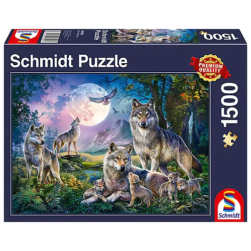 Schmidt Puzzle Wolfsfamilie (1500Teile)