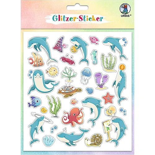 Ursus Sticker Glitter Fun Meerestiere