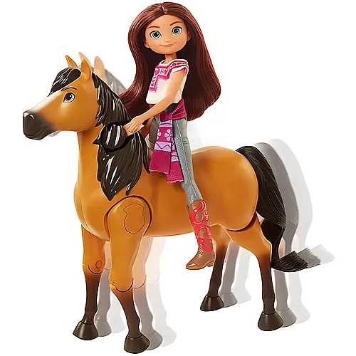 Mattel Laufendes Spirit Pferd & Lucky Puppe