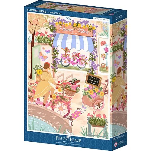 Pieces & Peace Puzzle Blumenfahrr�der - 500 Teile