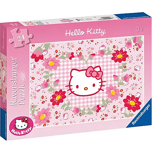 Ravensburger Puzzle Hello Kitty im Blumenmeer - 24 Teile