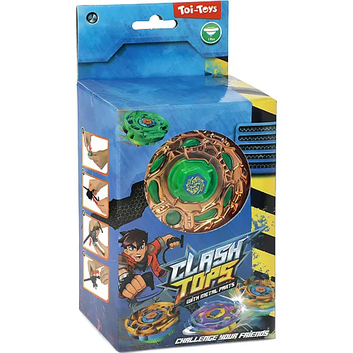 Toi-Toys Metallkreisel mit Licht und Sound (Motiv assortiert)